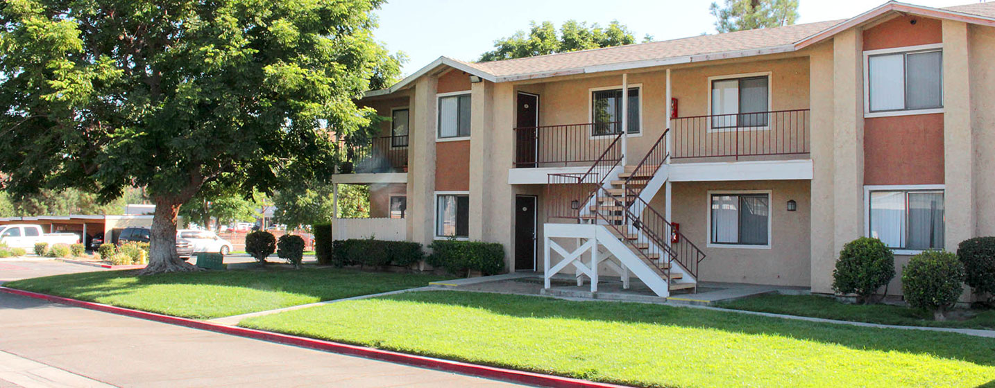 This image shows the exterior of one of the Mountain Gate units