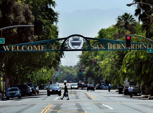This image displays photo of the City of San Bernardino